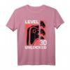 Level 30 Unlocked Gamer T-Shirt – Perfektes Geburtstagsgeschenk für 30-Jährige, Videospielverrückte & Zocker