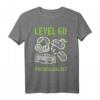 60. Geburtstag Mann Deko Gamer Zocker T-Shirt – Witziges Geschenk & Dekoration für Gamer und Geburtstagsfeier
