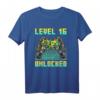 16. Geburtstag Teenager Jungen Level 16 Unlocked Gamer T-Shirt – Cooles Gaming Geburtstagsshirt für Jungen und Schüler