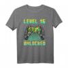 16. Geburtstag Teenager Jungen Level 16 Unlocked Gamer T-Shirt – Cooles Gaming Geburtstagsshirt für Jungen und Schüler