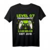 Level 7 Jahre Geburtstagsshirt für Jungen – Gamer T-Shirt mit Controller Motiv für den Geburtstag 2016 & LAN-Party