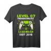 Level 7 Jahre Geburtstagsshirt für Jungen – Gamer T-Shirt mit Controller Motiv für den Geburtstag 2016 & LAN-Party