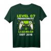 Level 7 Jahre Geburtstagsshirt für Jungen – Gamer T-Shirt mit Controller Motiv für den Geburtstag 2016 & LAN-Party