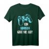 Ein Adrian Gibt Nie Auf! Personalisiertes Gamer T-Shirt – Perfektes Geburtstagsgeschenk für Gamer und Zocker mit Namen