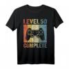 50. Geburtstag Männer Gamer Level 50 T-Shirt - Lustiges Geschenk für Gamer und Geburtstagsfeier
