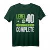 HapDuck Geschenk für Mann & Frau - Gamer Zocker Level 40 T-Shirt im Retro Vintage Look für Geburtstagsparty & Überraschung
