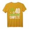 HapDuck Geschenk für Mann & Frau - Gamer Zocker Level 40 T-Shirt im Retro Vintage Look für Geburtstagsparty & Überraschung