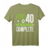 HapDuck Geschenk für Mann & Frau - Gamer Zocker Level 40 T-Shirt im Retro Vintage Look für Geburtstagsparty & Überraschung