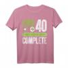 HapDuck Geschenk für Mann & Frau - Gamer Zocker Level 40 T-Shirt im Retro Vintage Look für Geburtstagsparty & Überraschung