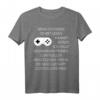 Lustiges Gamer T-Shirt Weihnachten & Vatertag - Controller Spruch Geschenk für Nerds, Zocker & Videospiel-Liebhaber