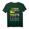 Herren 40 Geburtstag Lustiges Gamer T-Shirt - Level Freigeschaltet, Geschenk für Zocker und Gaming-Fans geboren 1980
