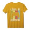 Level 21 Gamer T-Shirt - Perfektes Geburtstagsgeschenk für Männer und Frauen zum 21. Geburtstag mit Video-Game Controller & Level Up Design
