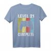 Level 21 Gamer T-Shirt - Perfektes Geburtstagsgeschenk für Männer und Frauen zum 21. Geburtstag mit Video-Game Controller & Level Up Design