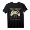 Level 11 Freigeschaltet Video Gamer T-Shirt – Perfektes Geburtstagsgeschenk für 11-Jährige Kinder, Jungen und Mädchen