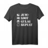 Jump Loot Gulag Repeat Gamer T-Shirt – Perfektes Warzone Merch für Zocker, Fans & Gaming-Events