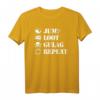 Jump Loot Gulag Repeat Gamer T-Shirt – Perfektes Warzone Merch für Zocker, Fans & Gaming-Events