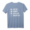 Jump Loot Gulag Repeat Gamer T-Shirt – Perfektes Warzone Merch für Zocker, Fans & Gaming-Events