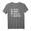 Jump Loot Gulag Repeat Gamer T-Shirt – Perfektes Warzone Merch für Zocker, Fans & Gaming-Events