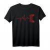 HapDuck Gamer T-Shirt mit Herzschlag - Cooler Zocker-Look für Gaming-Fans, LAN-Party & Gaming-Conventions