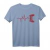 HapDuck Gamer T-Shirt mit Herzschlag - Cooler Zocker-Look für Gaming-Fans, LAN-Party & Gaming-Conventions