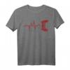 HapDuck Gamer T-Shirt mit Herzschlag - Cooler Zocker-Look für Gaming-Fans, LAN-Party & Gaming-Conventions