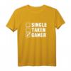 Single Taken Gamer T-Shirt - Klassisch geschnitten, humorvolles Gaming-Shirt für Singles und Paare