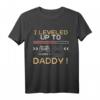 I Leveled up to Daddy - Geburtstags- und Vatertags-T-Shirt für frischgebackene Väter, Schwangerschaftsankündigung & Gaming-Fans