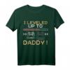I Leveled up to Daddy - Geburtstags- und Vatertags-T-Shirt für frischgebackene Väter, Schwangerschaftsankündigung & Gaming-Fans