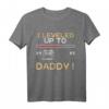 I Leveled up to Daddy - Geburtstags- und Vatertags-T-Shirt für frischgebackene Väter, Schwangerschaftsankündigung & Gaming-Fans