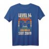 Level 14 Jahre Geburtstagsshirt für Jungen Gamer - Legendär seit 2009 Gaming Controller Motiv für den perfekten 14. Geburtstag