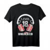Level 18 Unlocked Kopfhörer Gaming T-Shirt zum 18. Geburtstag – Lustiges Videospiel Design für Sohn, Enkel, Neffe & Teenager