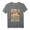 Kinder Level 9 Jahre Geburtstagsshirt für Jungen – Gamer Controller Motiv, perfektes Geschenk für den 9. Geburtstag & LAN-Party