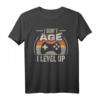 Gamer Geburtstag Retro Vintage T-Shirt - I Don't Age I Level Up Gaming Geschenk für Fans & Stilbewusste
