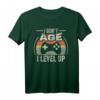 Gamer Geburtstag Retro Vintage T-Shirt - I Don't Age I Level Up Gaming Geschenk für Fans & Stilbewusste