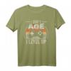 Gamer Geburtstag Retro Vintage T-Shirt - I Don't Age I Level Up Gaming Geschenk für Fans & Stilbewusste