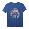 Gamer Geburtstag Retro Vintage T-Shirt - I Don't Age I Level Up Gaming Geschenk für Fans & Stilbewusste