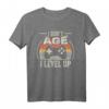 Gamer Geburtstag Retro Vintage T-Shirt - I Don't Age I Level Up Gaming Geschenk für Fans & Stilbewusste
