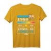 HapDuck Gamer Level 40 Complete T-Shirt - Retro Pixel Art Design für Videospiel-Fans und Geburtstagskinder