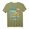HapDuck Gamer Level 40 Complete T-Shirt - Retro Pixel Art Design für Videospiel-Fans und Geburtstagskinder