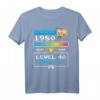 HapDuck Gamer Level 40 Complete T-Shirt - Retro Pixel Art Design für Videospiel-Fans und Geburtstagskinder