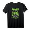 Gamer at Work Zocken Konsole Video Game Spieler Zockerin T-Shirt – Lustiges Gaming Geschenk für Gamer, Zocker & Online-Spieler