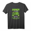 Gamer at Work Zocken Konsole Video Game Spieler Zockerin T-Shirt – Lustiges Gaming Geschenk für Gamer, Zocker & Online-Spieler