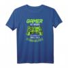 Gamer at Work Zocken Konsole Video Game Spieler Zockerin T-Shirt – Lustiges Gaming Geschenk für Gamer, Zocker & Online-Spieler