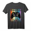 Herren Ich werde Onkel 2021 Level Up Gamer Retro Vintage Stil T-Shirt – Perfektes Geschenk zum Geburtstag & für werdende Onkel