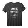 Gamers don't like art. Too many frames. - Lustiges, minimalistisches Gaming-T-Shirt für Gamer, Nerds & Teenager