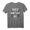 Gamers don't like art. Too many frames. - Lustiges, minimalistisches Gaming-T-Shirt für Gamer, Nerds & Teenager