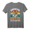 Gamer Respawn T-Shirt - Gamers dont die they respawn, lustiges Gaming Motiv, perfektes Geschenk zum Geburtstag & Weihnachten für Zocker