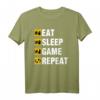 Herren Eat, Sleep, Game, Repeat - Cooles Gaming T-Shirt für Konsolen, PC & Mobile Gamers, das echte Nerds begeistert