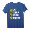 Herren Eat, Sleep, Game, Repeat - Cooles Gaming T-Shirt für Konsolen, PC & Mobile Gamers, das echte Nerds begeistert