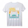Level 15 Jahre Geburtstagsshirt für Jungen Gamer 2008 - Cooles Geschenk für den Gaming Geburtstag, Controller Motiv & LAN-Party Style